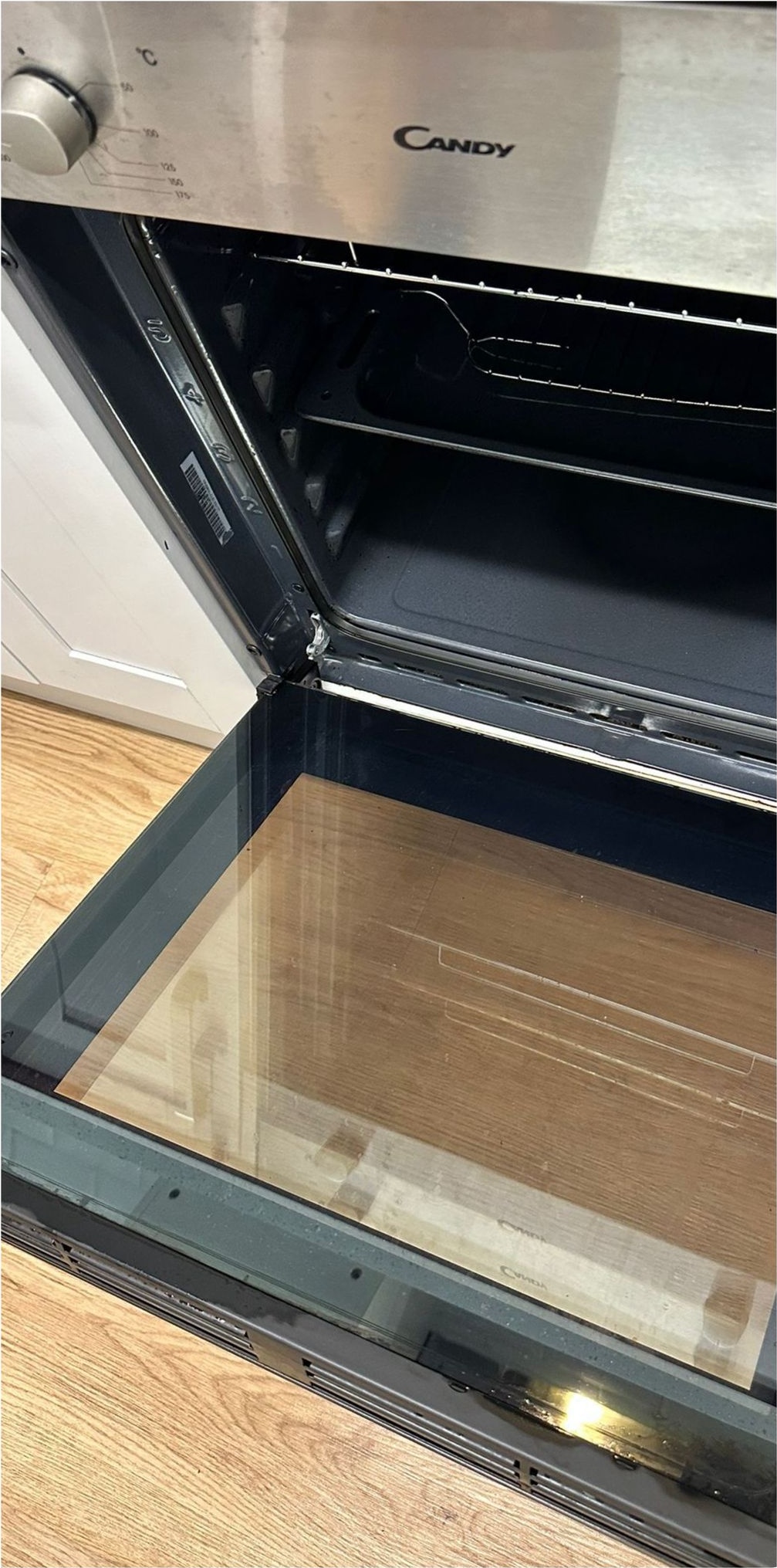 Oven Door Glass Deep De-Greasing after